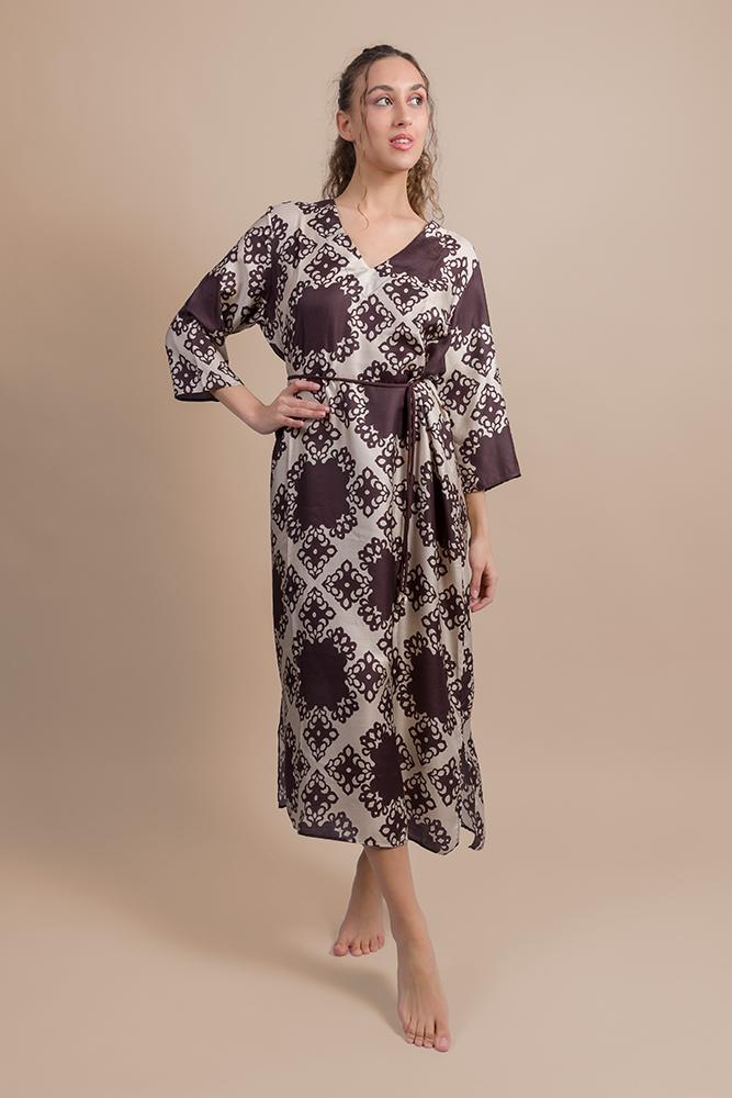 20 seta , 80 viscosa AB6466 MARRONE LUISA MARIA LUGLI